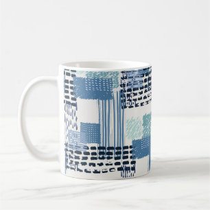 Mug Retro Memphis Doodle Motif transparent
