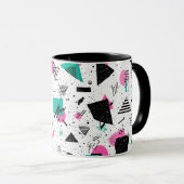 Mug Retro Memphis Geometric Pattern (Devant droit)