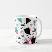 Mug Retro Memphis Geometric Pattern (Devant droit)