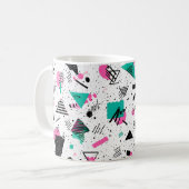 Mug Retro Memphis Geometric Pattern (Devant gauche)
