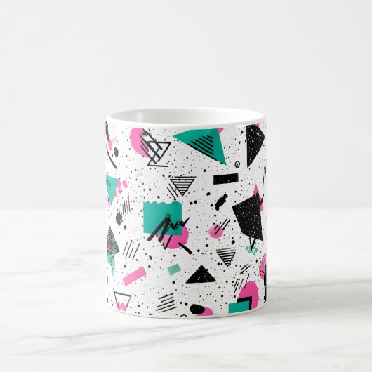 Mug Retro Memphis Geometric Pattern (Centre)
