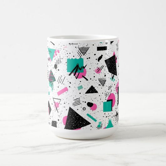 Mug Retro Memphis Geometric Pattern (Centre)