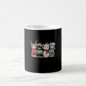Mug Retro Meowy Christmas Cute Cats With Santa Claus H (Centre)