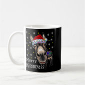 Mug Retro Merry Christmas Light Merry Kissmy Funny  (Gauche)