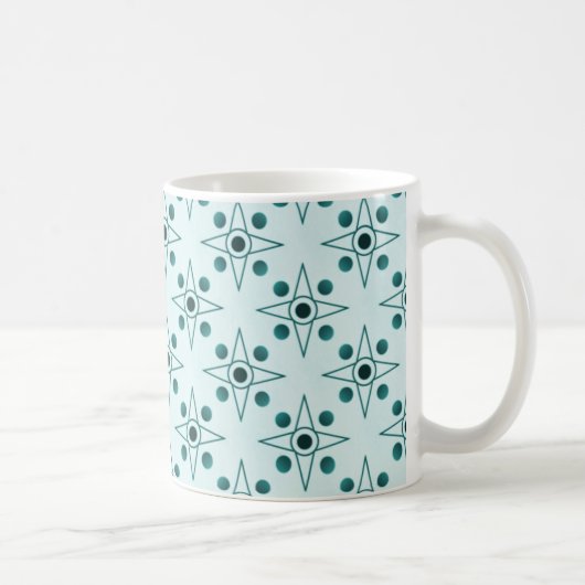 Mug rétro-métrique, Turquoise (Droite)