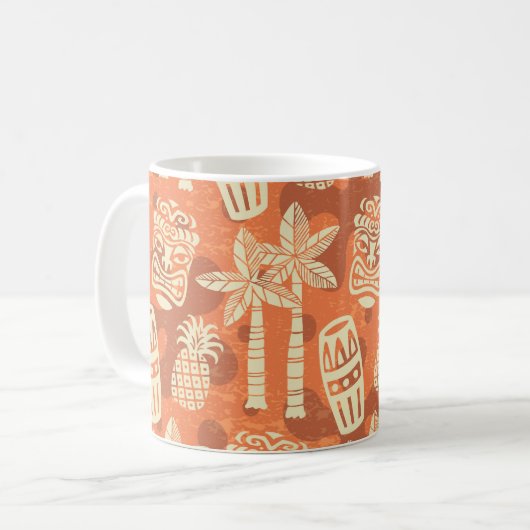 Mug Retro Mid Century Modern Tiki Pattern (Devant gauche)