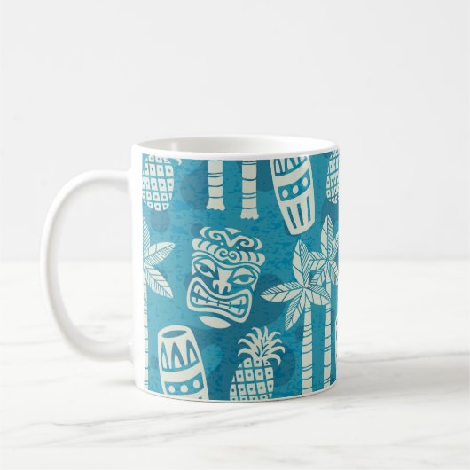 Mug Retro Mid Century Modern Tiki Pattern (Gauche)