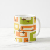 Mug Retro Mid-Century Moderne Abstrait (Devant droit)
