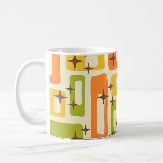 Mug Retro Mid-Century Moderne Abstrait (Gauche)