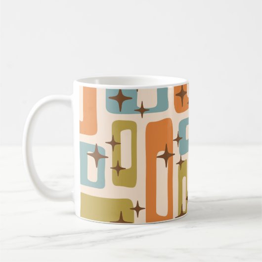 Mug Retro Mid-Century Moderne Abstrait (Gauche)