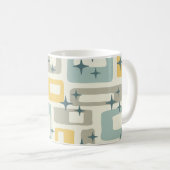 Mug Retro Mid-Century Moderne Abstrait (Devant droit)