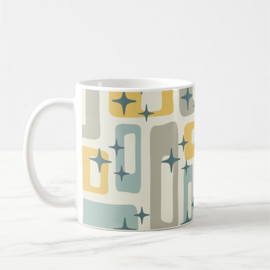 Mug Retro Mid-Century Moderne Abstrait (Gauche)