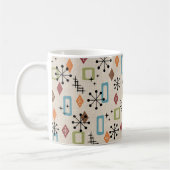 Mug Retro Mid-Century moderne Atomique Abstrait Motif (Gauche)