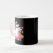 Mug Rétro Mignon Fantôme Saison Effrayant Drôle Hallow (Devant gauche)