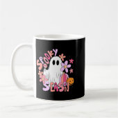 Mug Rétro Mignon Fantôme Saison Effrayant Drôle Hallow (Gauche)