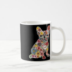 Mug Retro mignon Français Bulldog Floral animal de chi