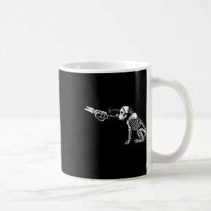 Mug Retro mignon squelette main botte chien drôle Hall