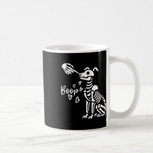 Mug Retro mignon squelette main botte chien drôle Hall