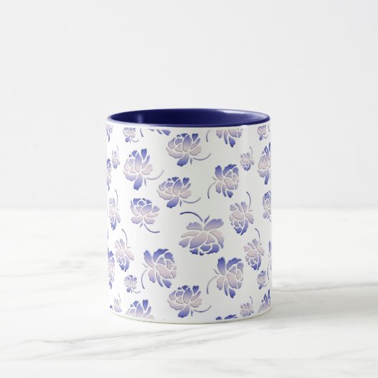 Mug Rétro modèle floral (Centre)