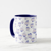 Mug Rétro modèle floral (Devant gauche)