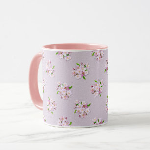 Mug Rétro modèle floral de ressort