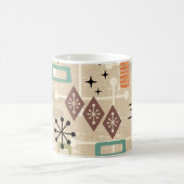 Mug Rétro Moderne Milieu du Siècle Abstrait Atomique (Centre)