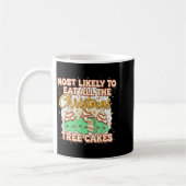 Mug Retro Most Likely To Eat All The Christmas Tree Ca (Gauche)