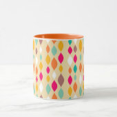Mug Rétro motif d'abrégé sur style (Centre)
