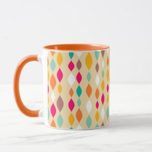 Mug Rétro motif d'abrégé sur style