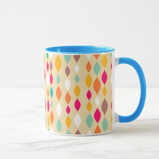 Mug Rétro motif d'abrégé sur style (Droite)