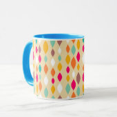 Mug Rétro motif d'abrégé sur style (Devant gauche)