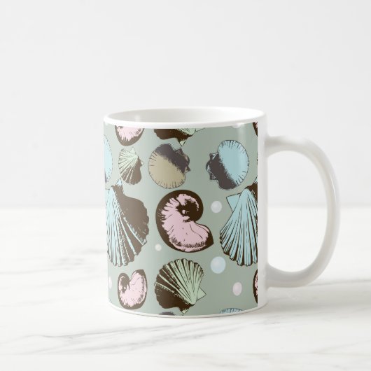 Mug Rétro motif de coquillage (Droite)