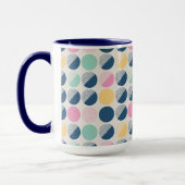 Mug Rétro motif de demi-cercle (Gauche)