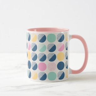 Mug Rétro motif de demi-cercle