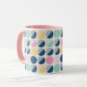 Mug Rétro motif de demi-cercle (Devant gauche)