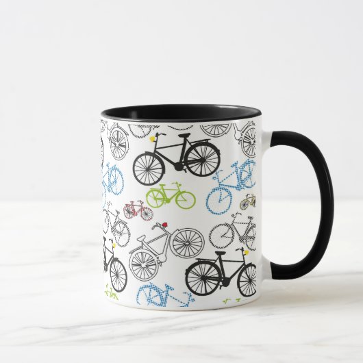 Mug Rétro motif de vélo de bicyclette (Droite)