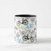 Mug Rétro motif de vélo de bicyclette (Centre)