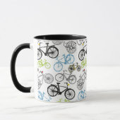 Mug Rétro motif de vélo de bicyclette (Gauche)