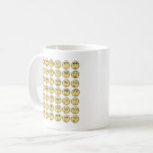 Mug Rétro motif d'Emoji de bande dessinée (Devant gauche)