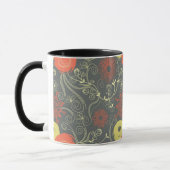 Mug Rétro motif floral (Gauche)