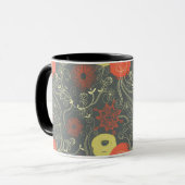 Mug Rétro motif floral (Devant gauche)