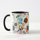 Mug Rétro motif floral 2 (Gauche)