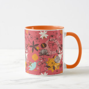 Mug Rétro motif floral 7