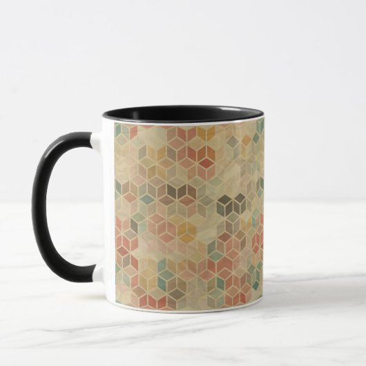 Mug Rétro motif géométrique 5 (Gauche)