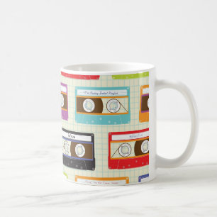 Mug Rétro motif indépendant d'enregistreur à cassettes