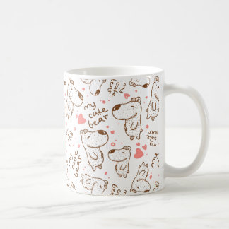 Mug Rétro motif mignon de chien