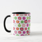 Mug Rétro motif mignon de pomme (Gauche)