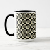 Mug Rétro motif noir et bronzage (Gauche)