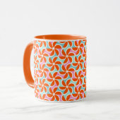 Mug Rétro motif orange de cale (Devant gauche)