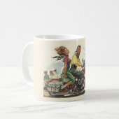 Mug Retro Motorcycle Ride, Style Vintage Personnalisé (Devant gauche)